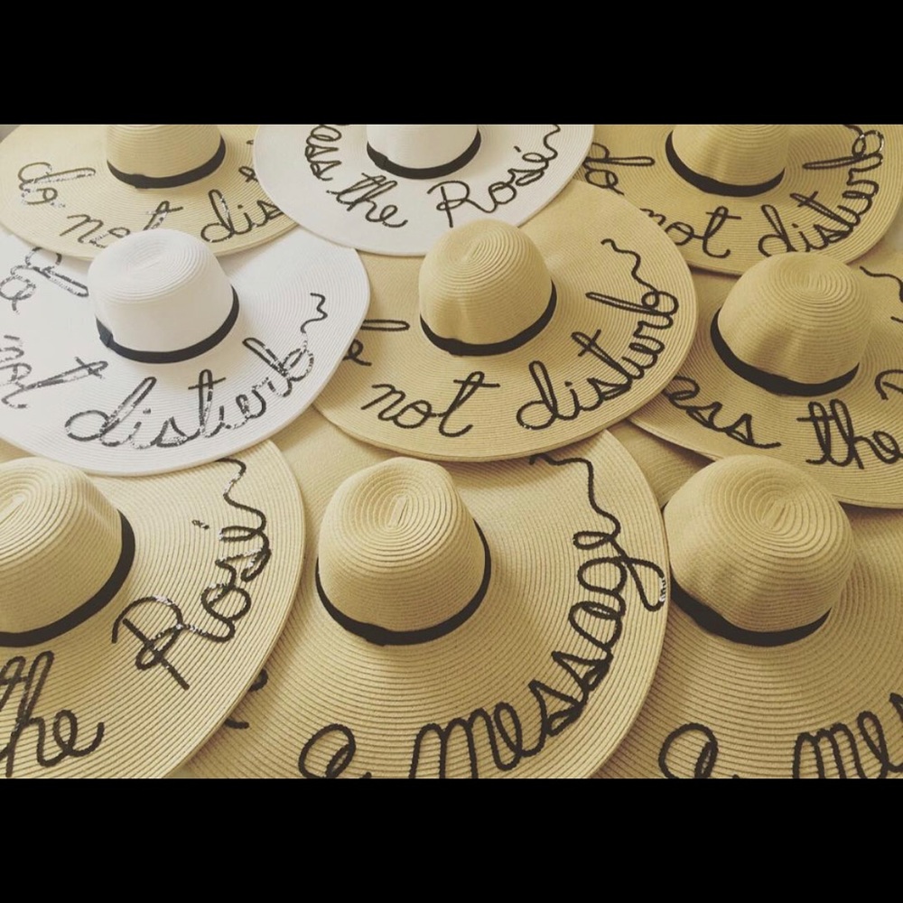 Do not disturb hat, rose all day hat NEW